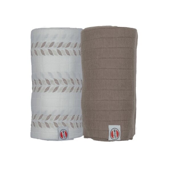 Liina Lodger Swadler Solid Matcha, Birch/Buffalo, 110x110 cm, 2 kpl