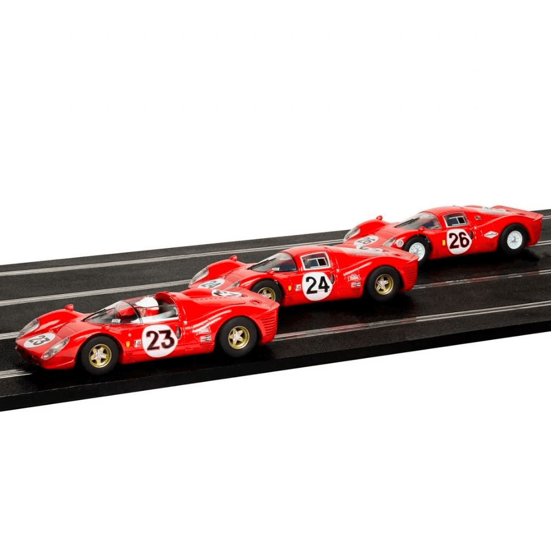 1967 Daytona 24 - 3 kpl, 1:32 Scalextric kilpa-autot C4391A