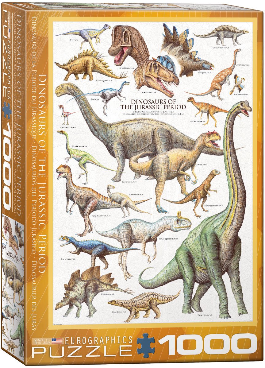 Eurographics Puzzle 1000 Palan Palapeli Dinosaurs Of The Jurassic Period