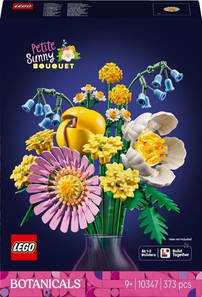 LEGO Botanicals 10347 Pieni Aurinkokimppu - Keinotekoiset Kukat lapsille 9-vuotiaille ja Teinille
