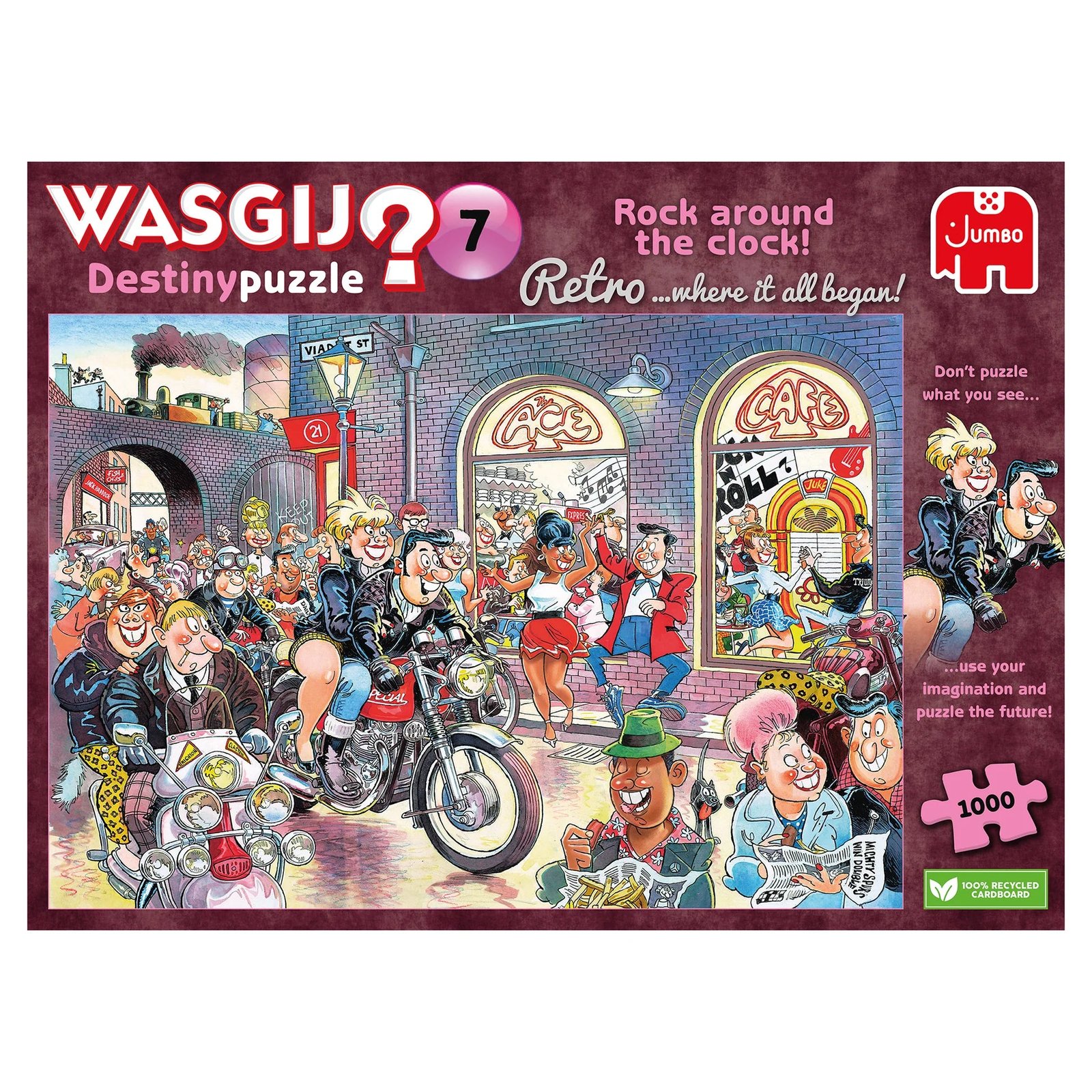 Wasgij Retro Destiny 7 Rock Around The Clock, 1000 Palan Palapeli