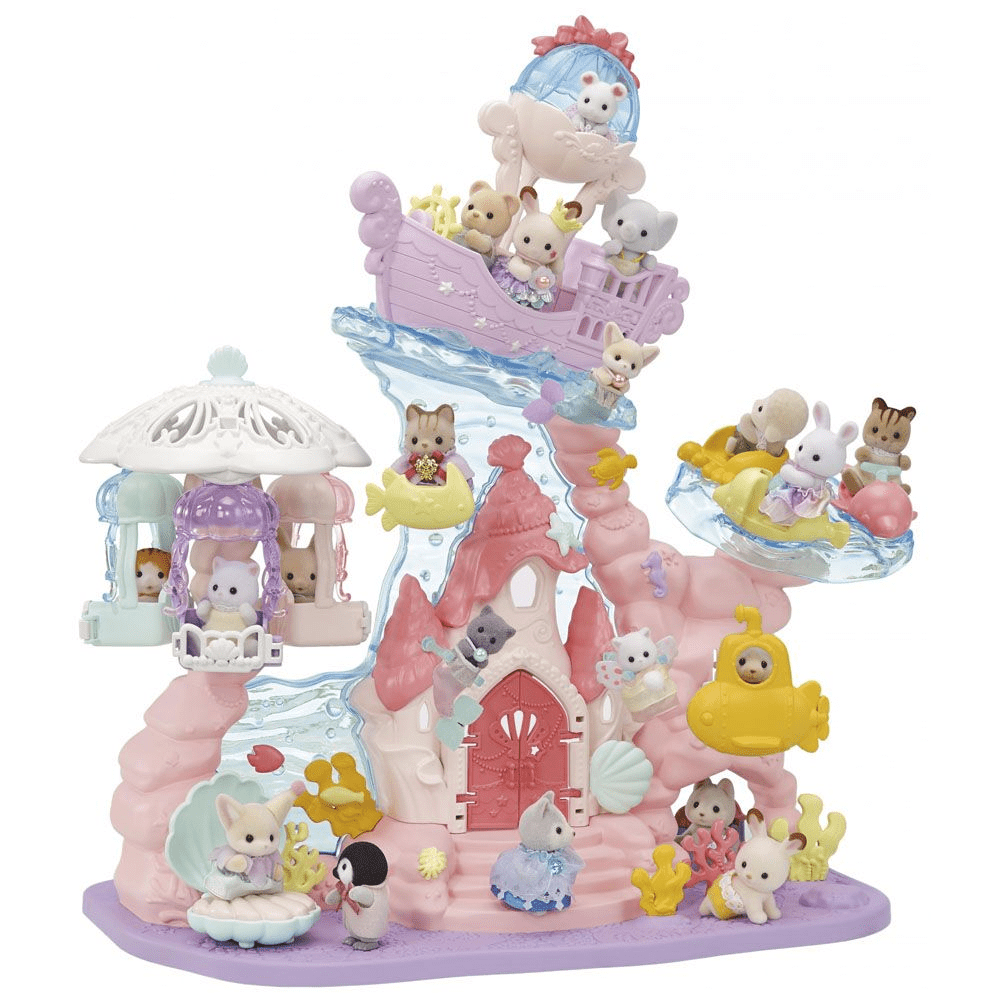 Vauvan merenneitolinna Sylvanian Families Syntymäpäiväkoirafiguurisetti