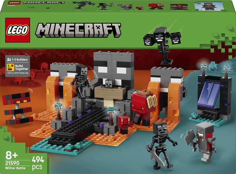 LEGO Minecraft 21590 Witherin Taistelu - Rakennuslelu Gamerille alkaen 8-vuotiaille