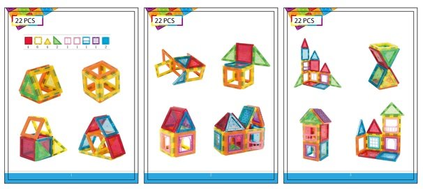Magneettinen rakennussarja - 22 osaa - Magmaster