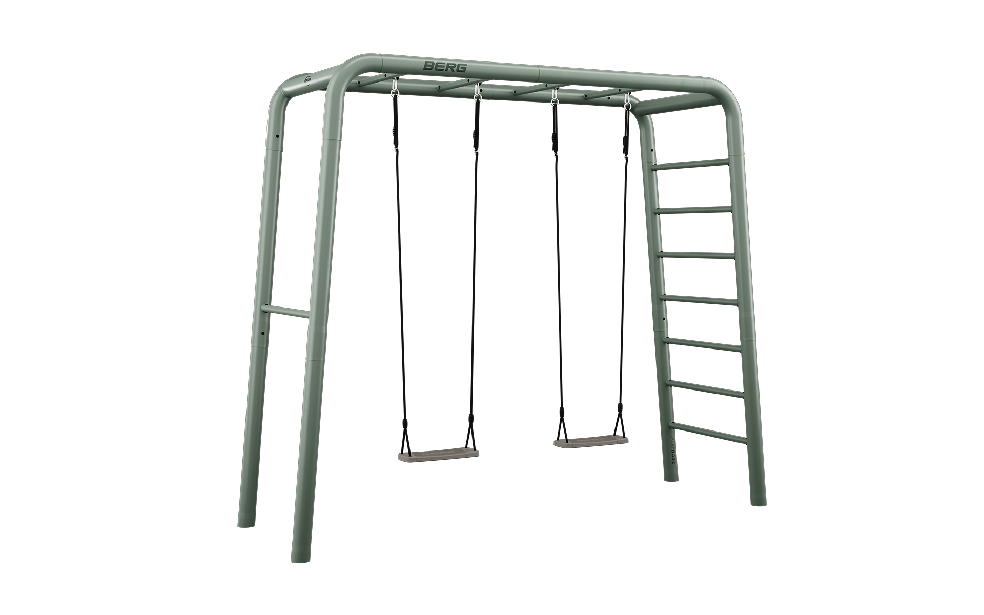 BERG PlayBase Setit Medium Green + Swing set  - Vihreä - M (285 x 100 x 245 cm)