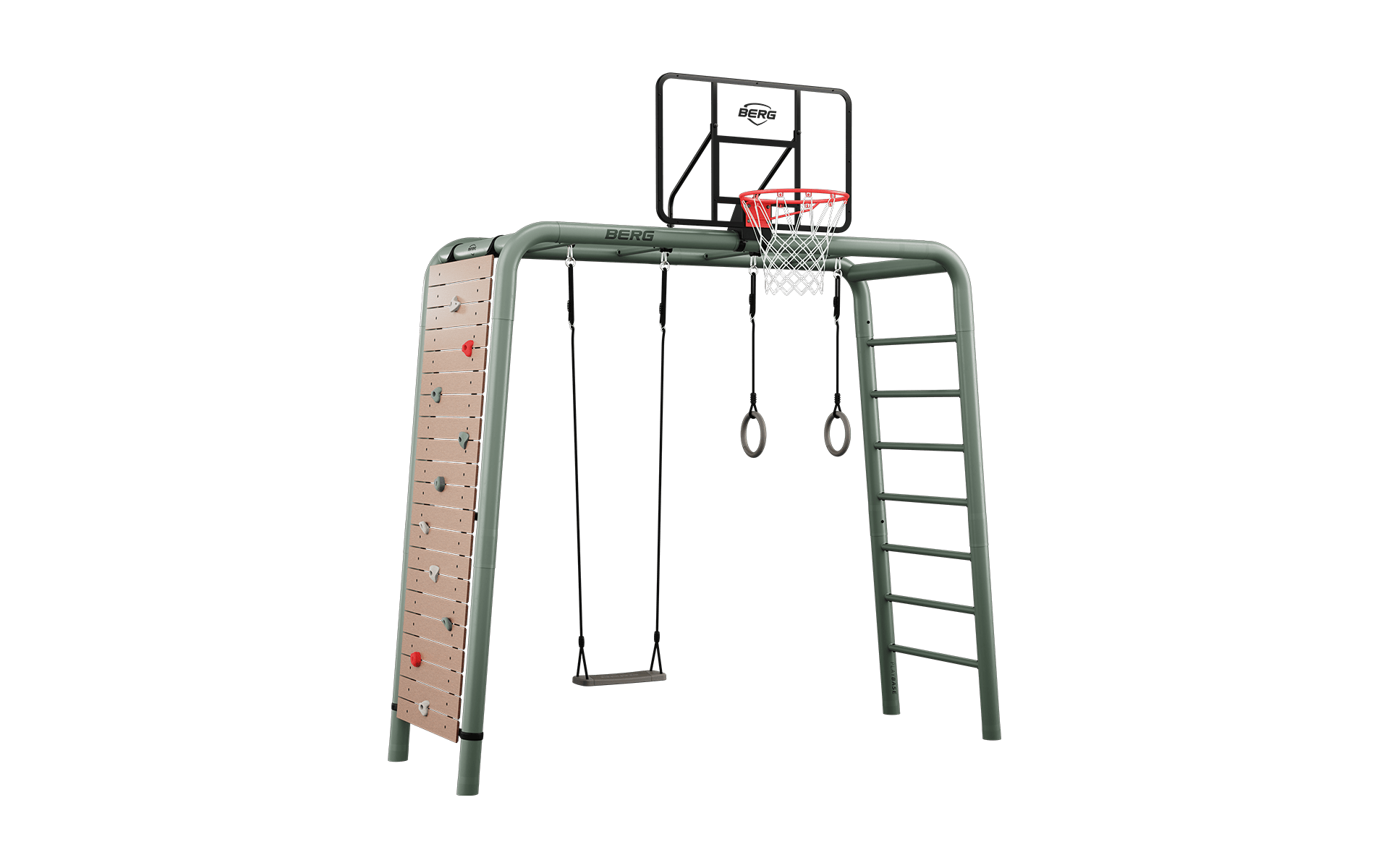 BERG PlayBase Setit Medium Green + Ultimate set  - Vihreä - M (285 x 100 x 245 cm)