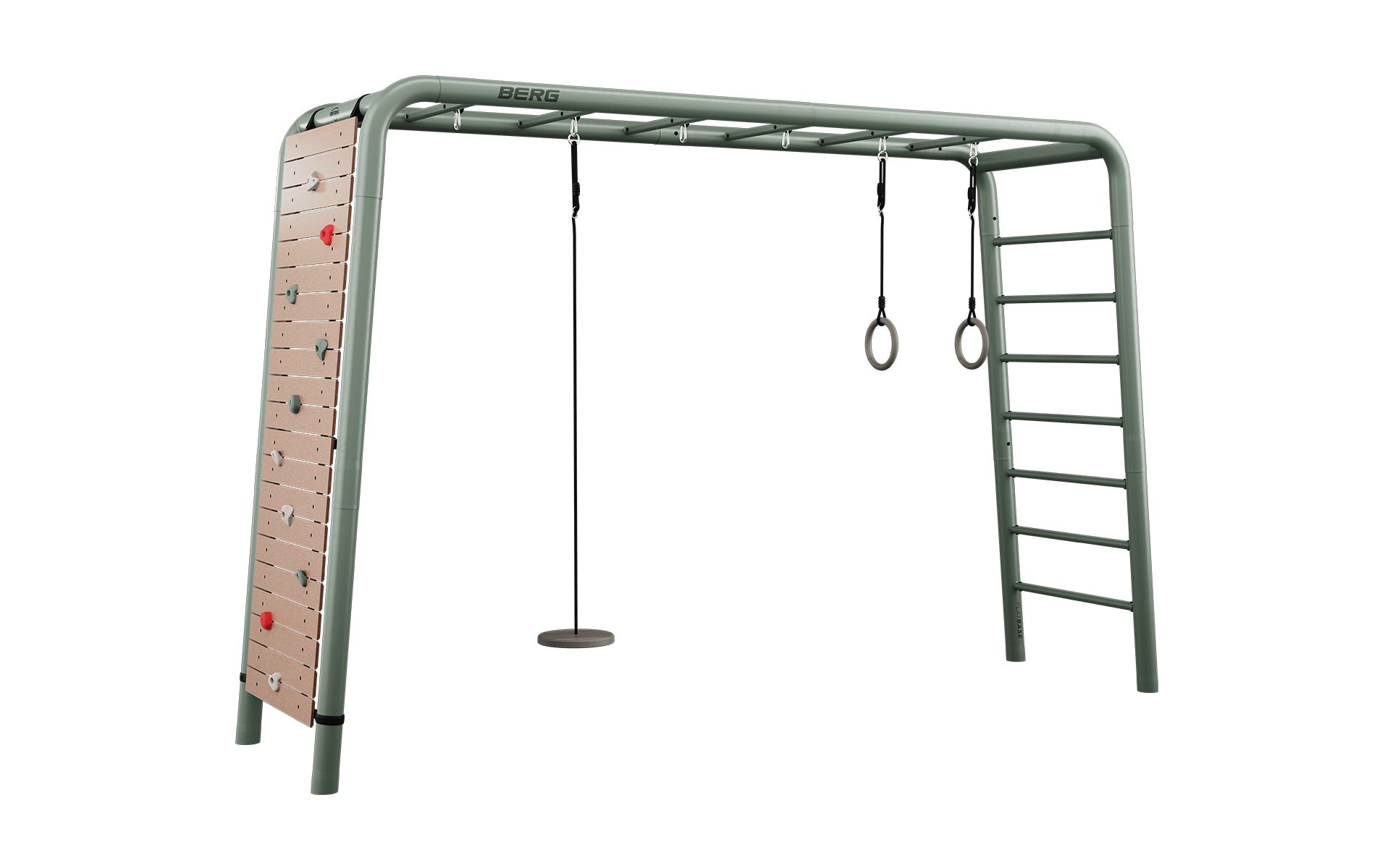 BERG PlayBase Setit Large Green + Peak set  - Vihreä - L (380 x 100 x 245 cm)