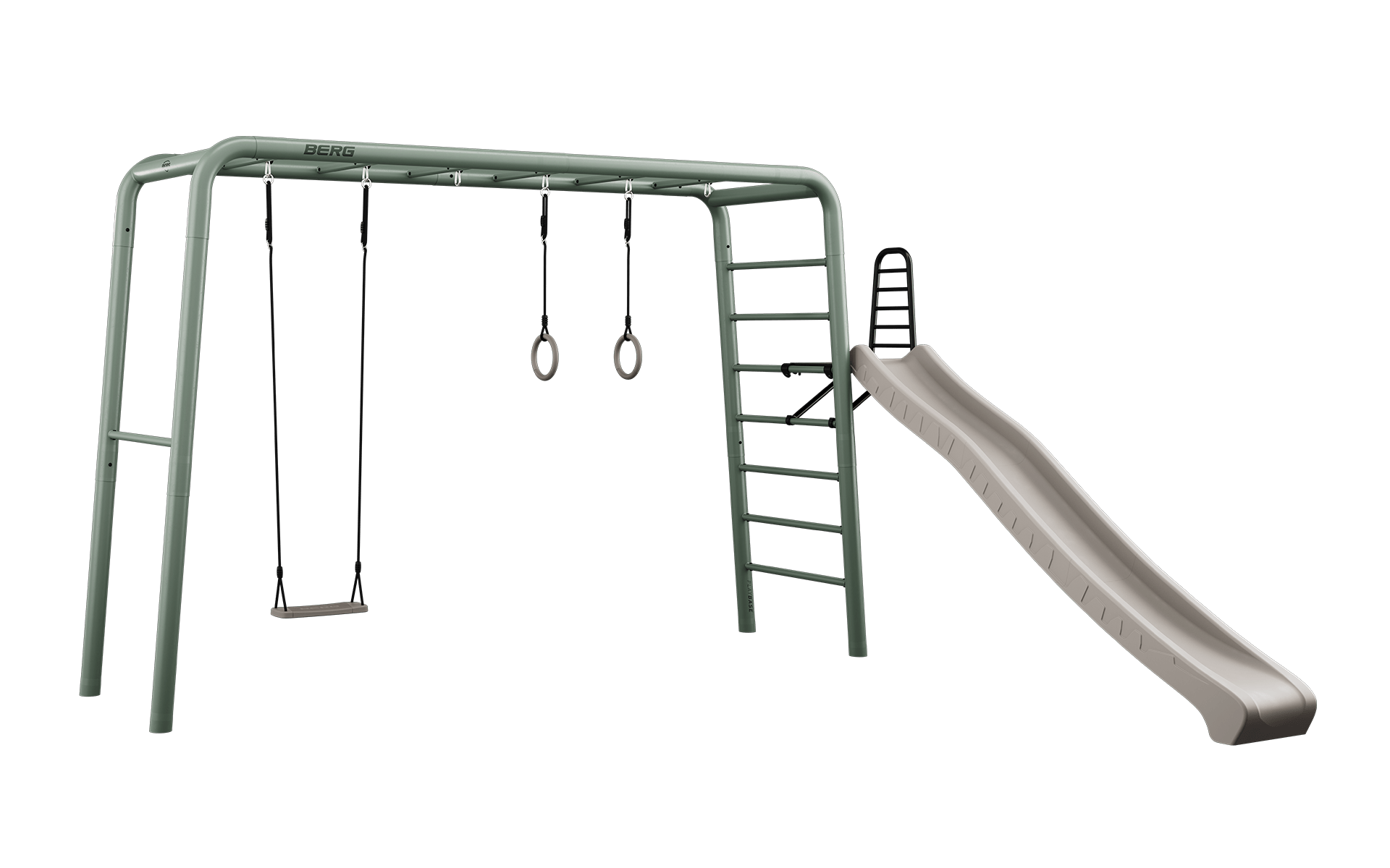 BERG PlayBase Setit Large Green + Play set  - Vihreä - L (380 x 100 x 245 cm)