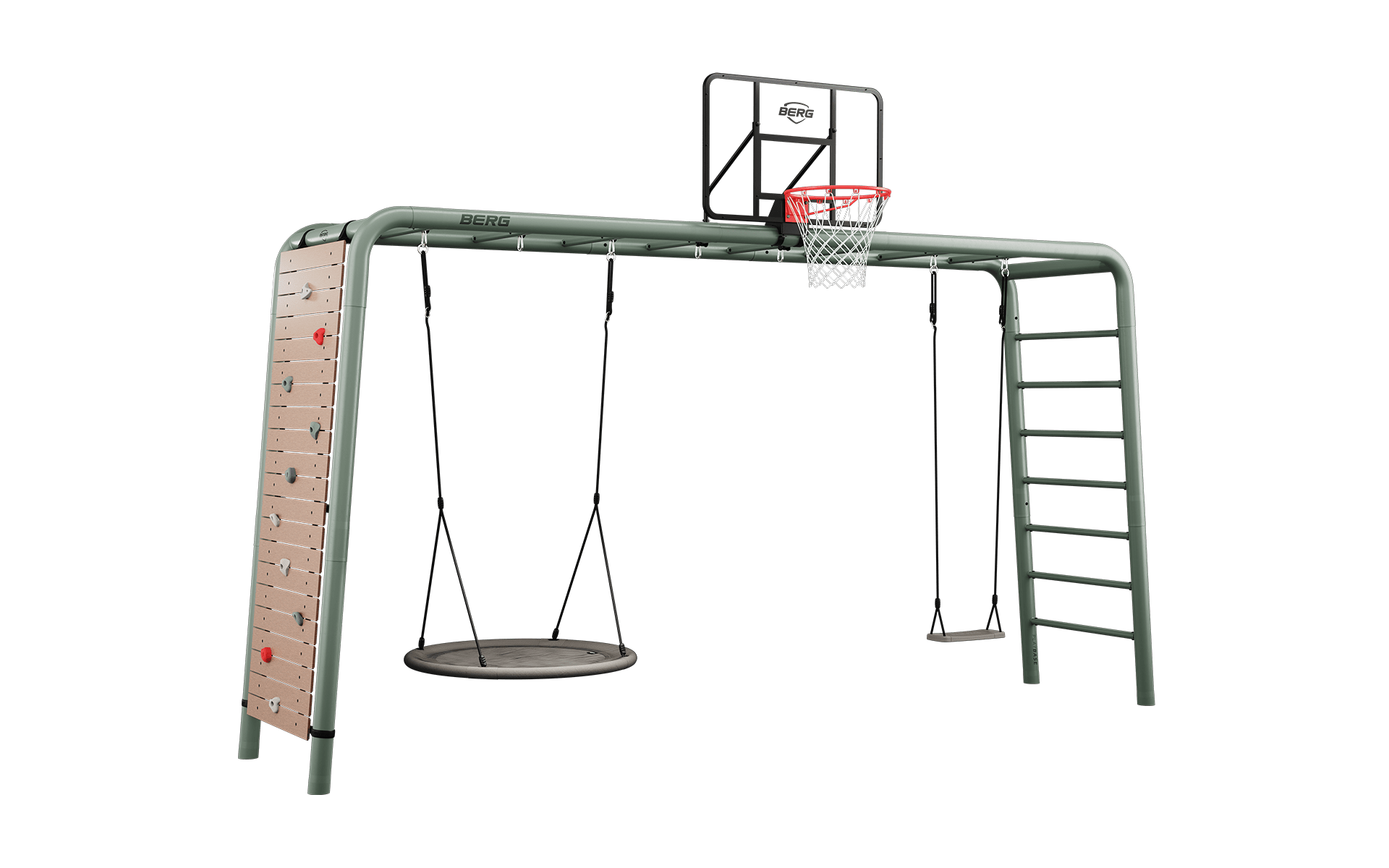BERG PlayBase Setit Extra Large Green + Ultimate set  - Vihreä - XL (470 x 100 x 245 cm)