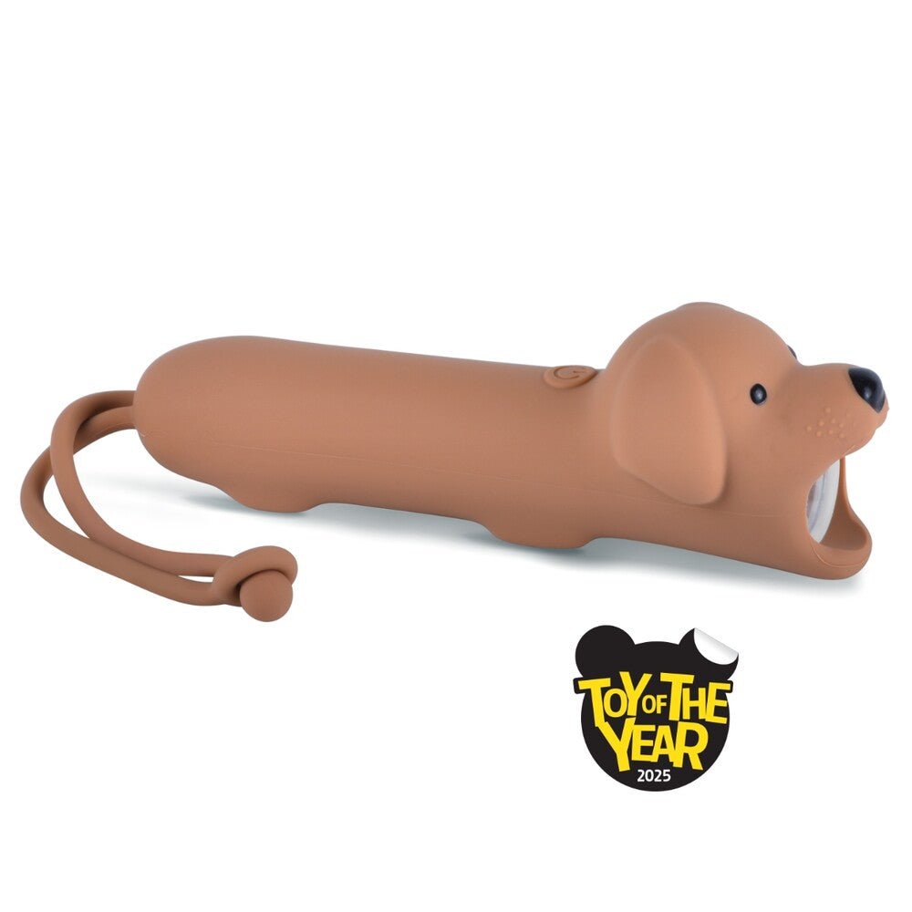 LED Ladattava Lasten Taskulamppu Koira Silikoninen