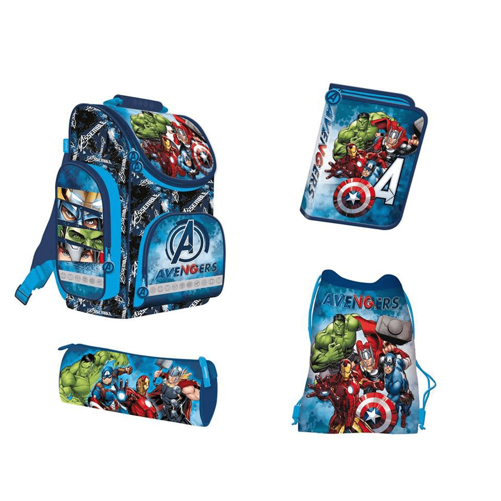 Avengers koululaukku sarja 4 osaa Super Sankari Reput 651359