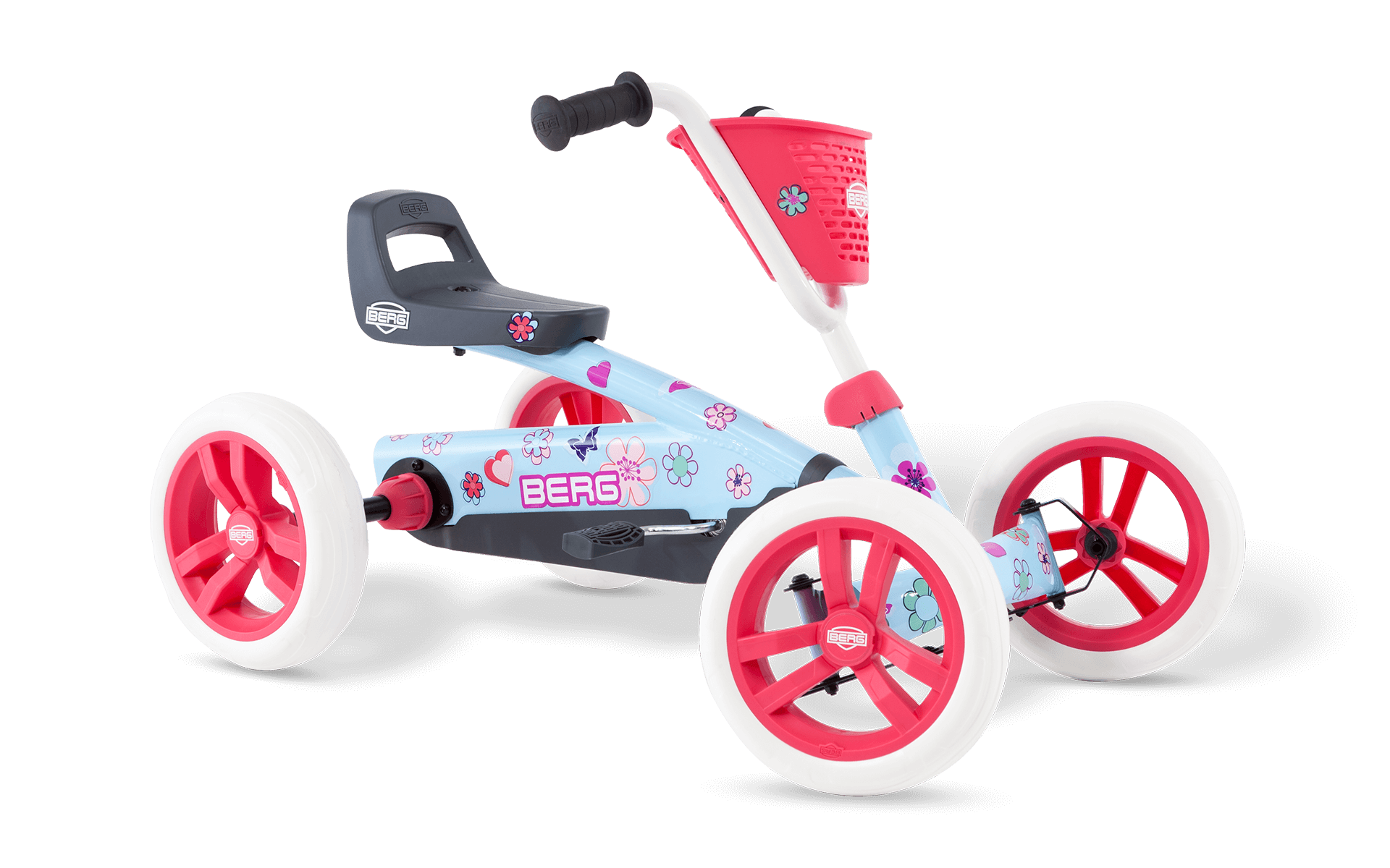 BERG Buzzy Bloom - Polkuauto 2+ vuotta - Sininen/Vaaleanpunainen - Suoravetoinen