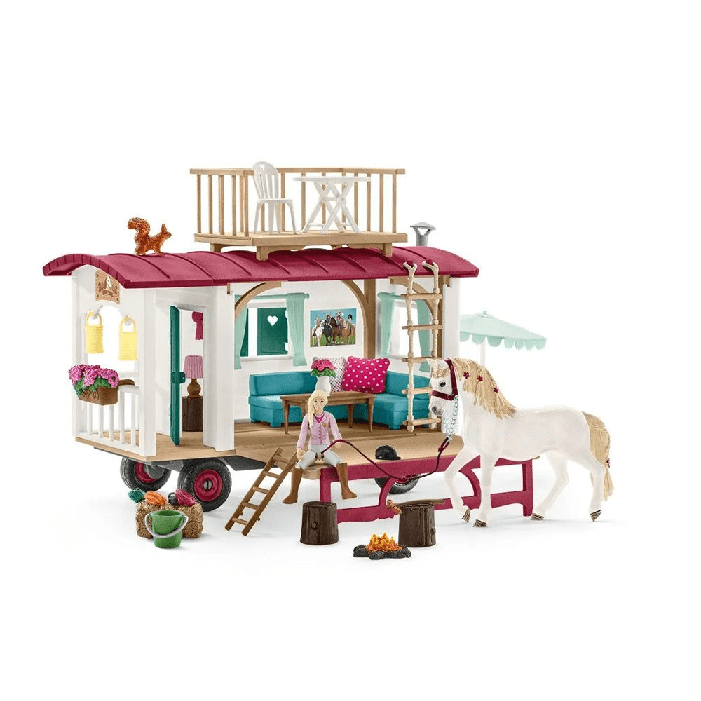 Asuntovaunu salaisiin kerhokokouksiin Schleich Horse Club 42593