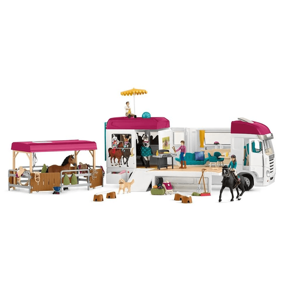 Hevostenkuljetusauto Schleich Horse Club - Eläinlääkärin auto ja hevosk