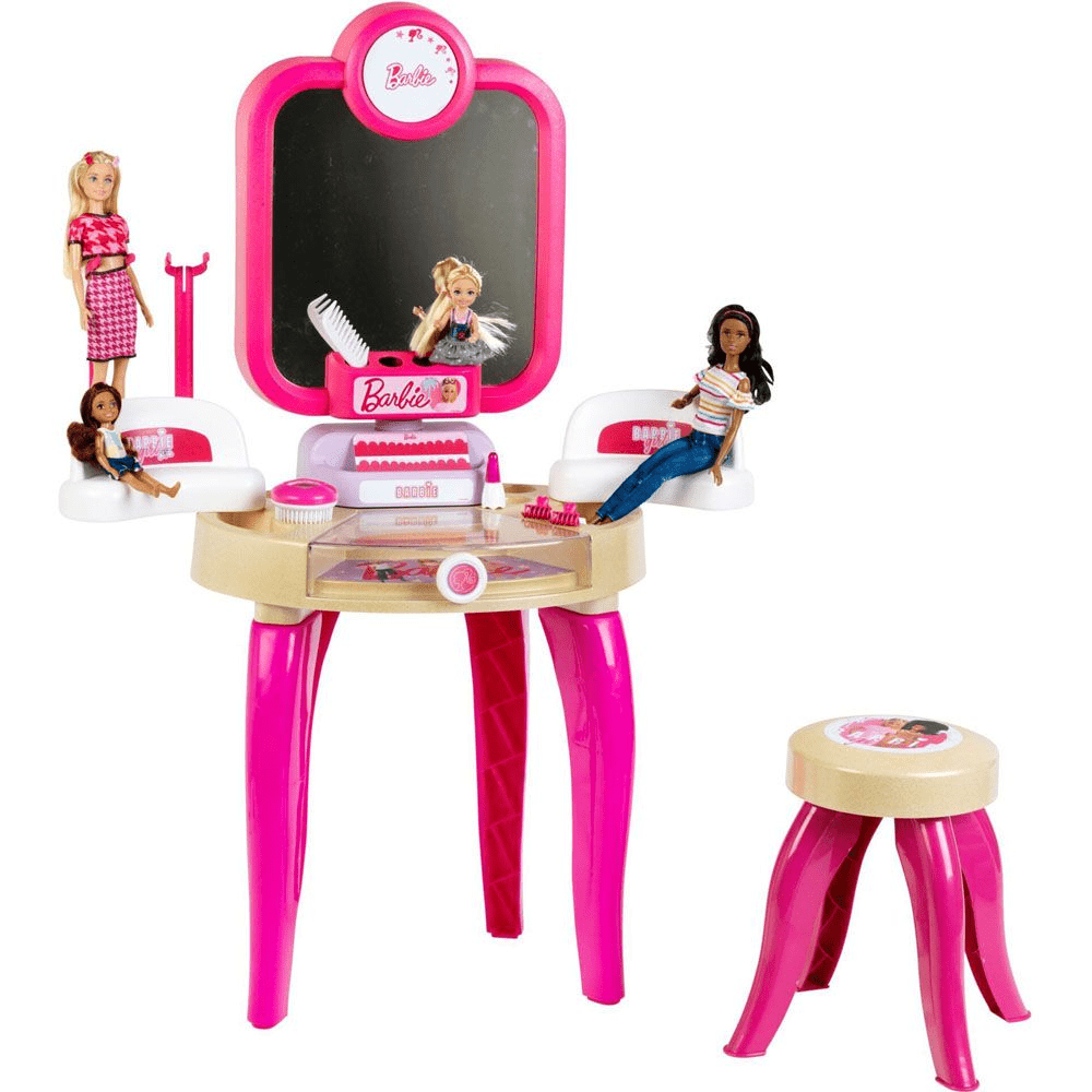 Barbie - Kauneussalonki Theo Klein Kauneuspöytä jakkaralla 5721