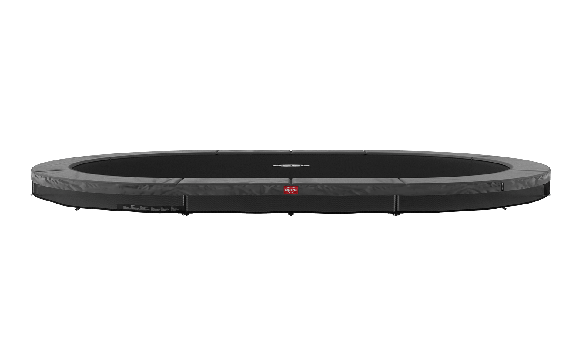 BERG SPORTS Grand Favorit InGround 520 Harmaa - Trampoliini Ovaali - 520 x 345 cm