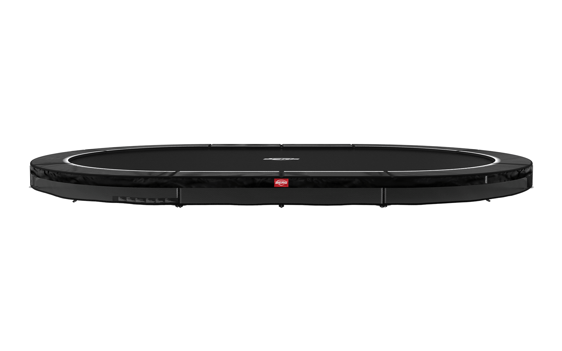 BERG SPORTS Grand Favorit InGround 520 Musta - Trampoliini Ovaali - 520 x 345 cm