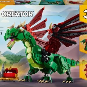 LEGO Creator 31161 3-in-1 The Medieval Dragon - Rakennuspeli 9-vuotiaille ja sitä vanhemmille pojille
