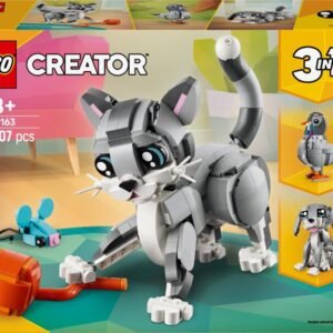 LEGO Creator 31163 3-in-1 Leikkisä kissa - Rakennuspeli 8-vuotiaille ja sitä vanhemmille tytöille
