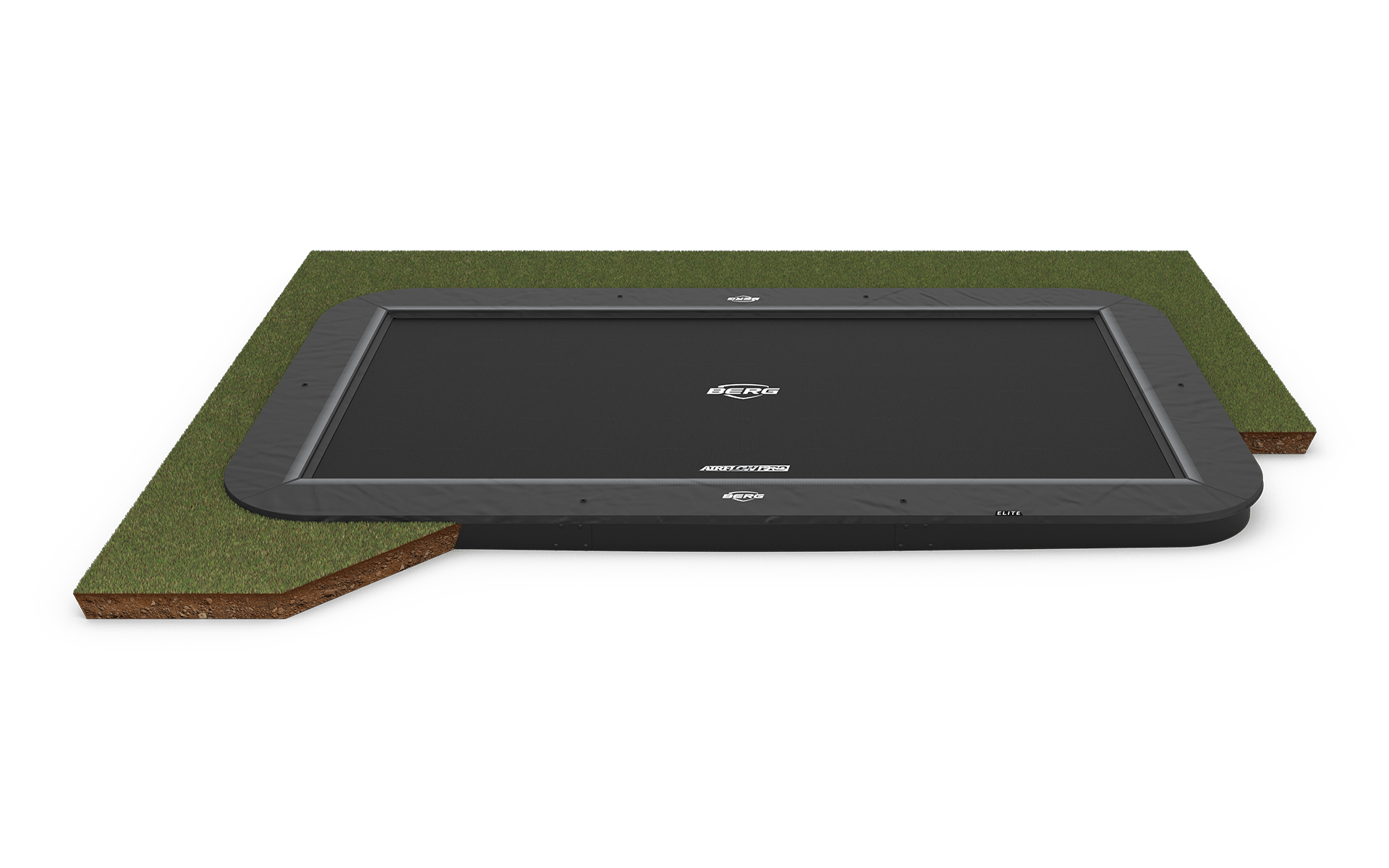 BERG SPORTS Ultim Elite FlatGround 500 Harmaa - Trampoliini Suorakulmainen - 500 x 300 cm