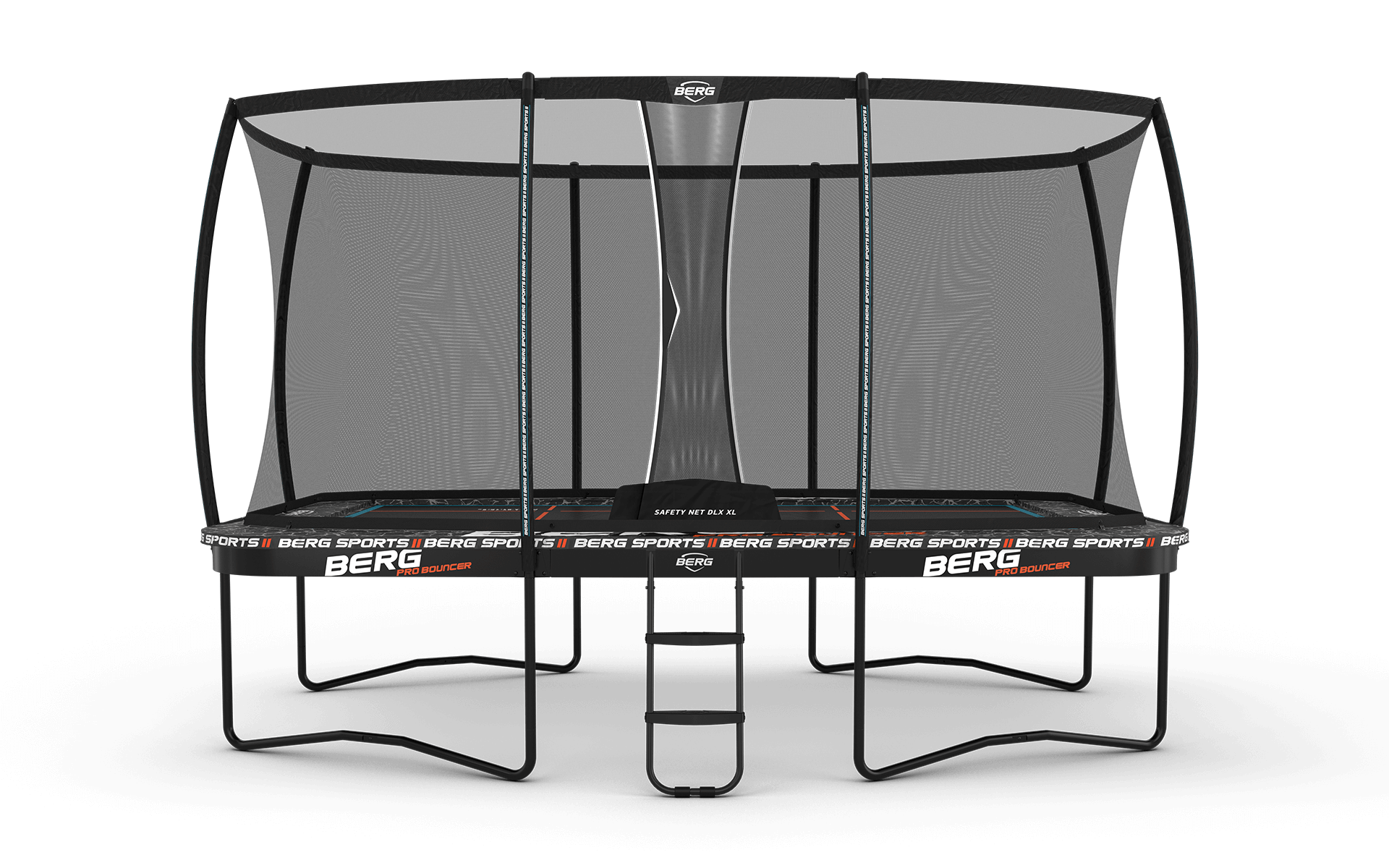 BERG SPORTS Ultim Pro Bouncer Regular 500 + Safety Net XL - Trampoliini Suorakulmainen - 500 x 300 cm