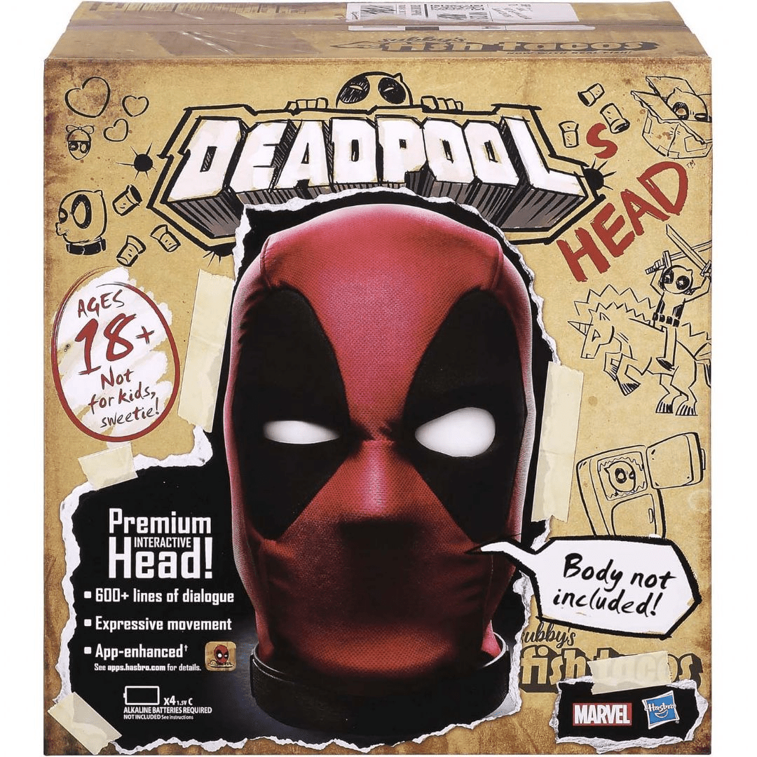 Deadpool Interaktiivinen Puhuva Pää Marvel Legends Deadpool -pää E6981