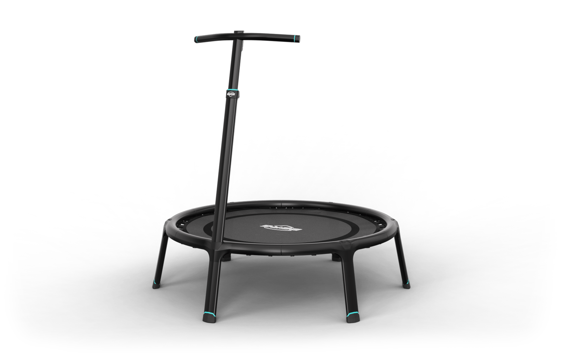 BERG Fitness Trampoline 110 Musta + Handlebar - Trampoliini Pyöreä - 110 cm