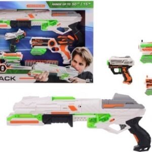 Tack Pro Mega Blaster Pack - 1 Iso ja 4 Pienempää Blasteria, 40 Nuolta