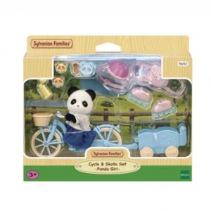 Sylvanian Families Pandatyttö Pyörä ja Rullaluistinsetti