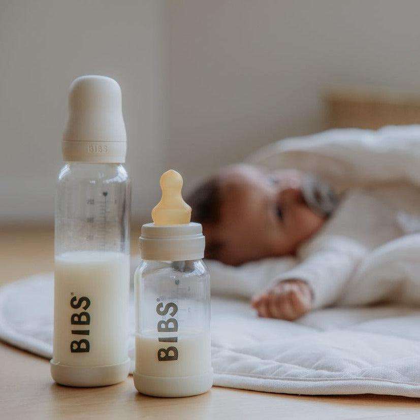 BIBS Lasinen Tuttipullo 225ml Ivory