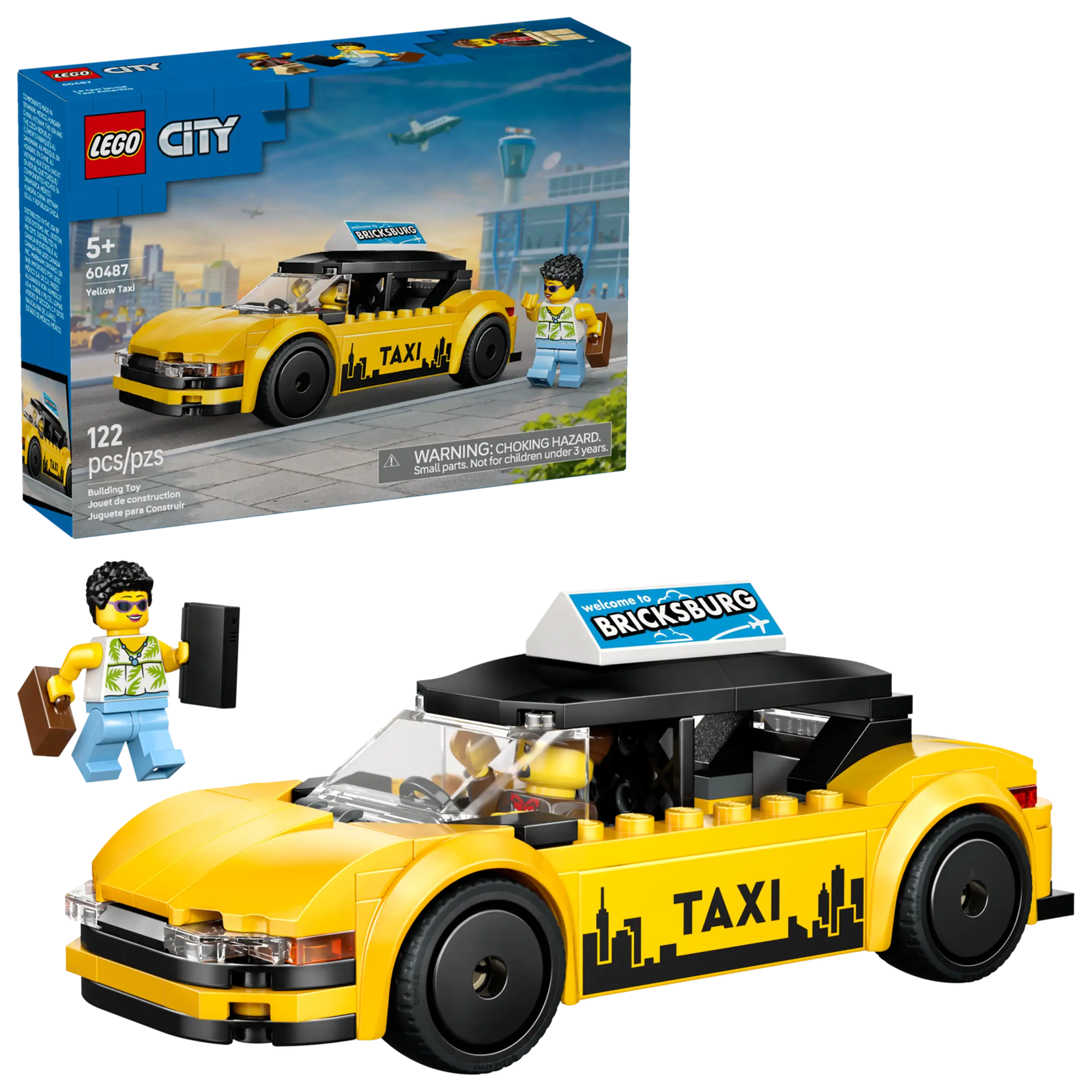 LEGO City 60487 Keltainen Taksi