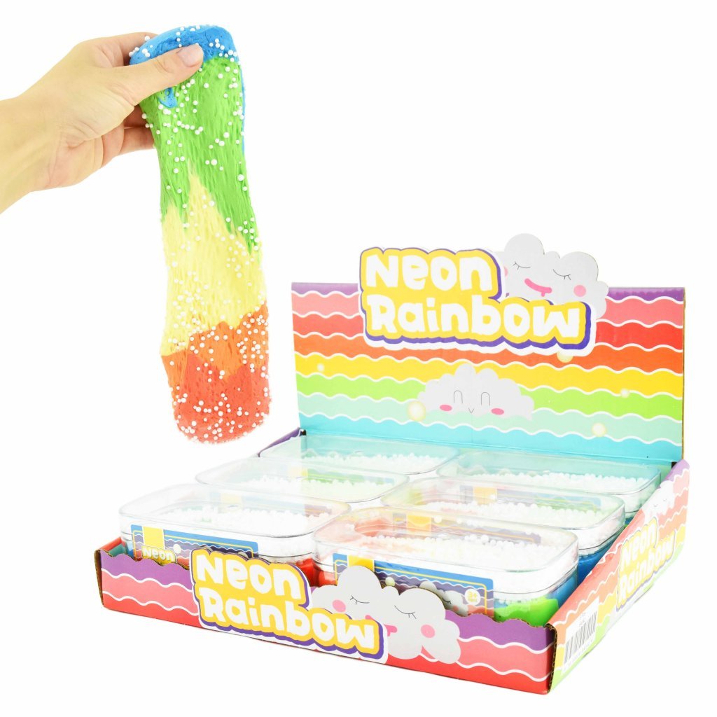 Slime helmien kanssa - Sateenkaari