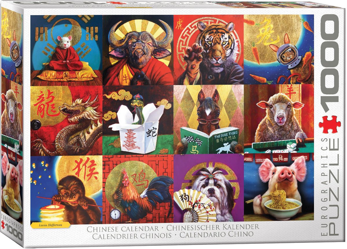 Eurographics Puzzle 1000 Palan Palapeli Chinese Calendar