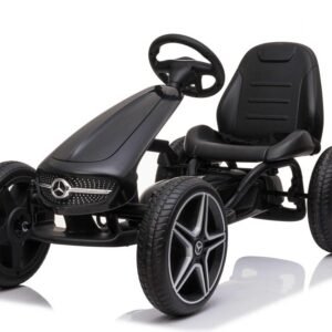 Trampoliini Mercedes Benz karting musta