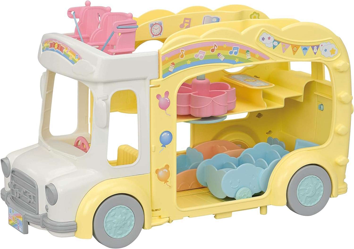 Sylvanian Families 5744 Avattava 3-Kerrosbussi Leikkipuistolla