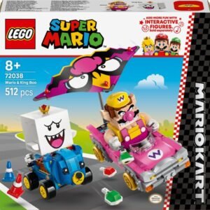 LEGO Super Mario 72038 Mario Kart– Wario ja Kuningas Boo - Rakennusleikki yli 8-vuotiaille