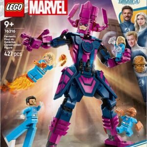 LEGO Marvel 76316 Neljä Fantastista Galactuksen Figuuria Vastaan - Peli ikäryhmälle 9+