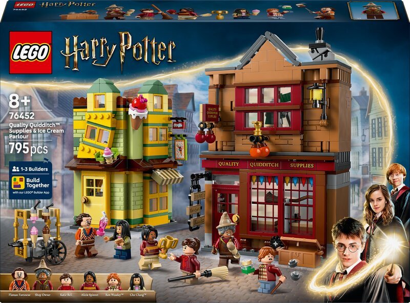 LEGO Harry Potter 76452 Quidditch-varusteita ja jäätelökioskia, peli 8-vuotiaille