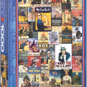 Eurographics 1000 Palan Palapeli World War I & II - Vintage Posters