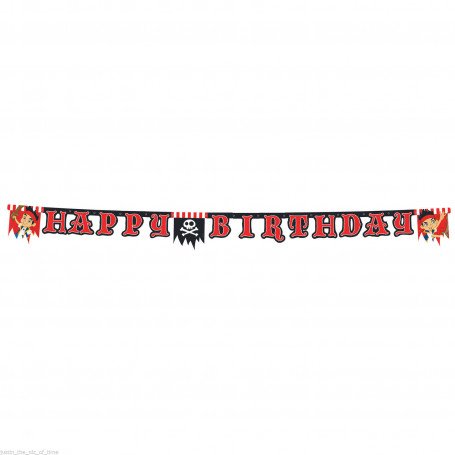 Jake merirosvo Hyvää syntymäpäivää girlang 2 metriä