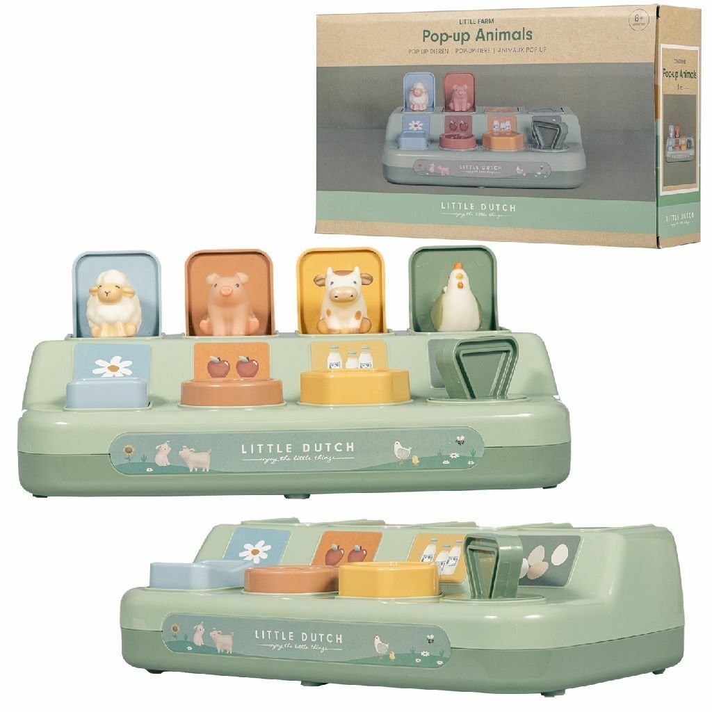 Little Dutch Pop-up Animals Little Farm Aktiviteettilelu