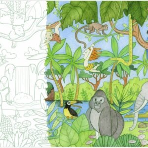 Graffy Roll Väritysrulla Viidakko