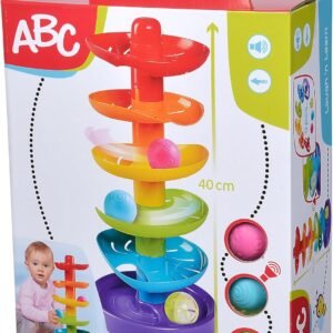 ABC Rainbow Ball Drop Tower Monivärinen Pallospiraali
