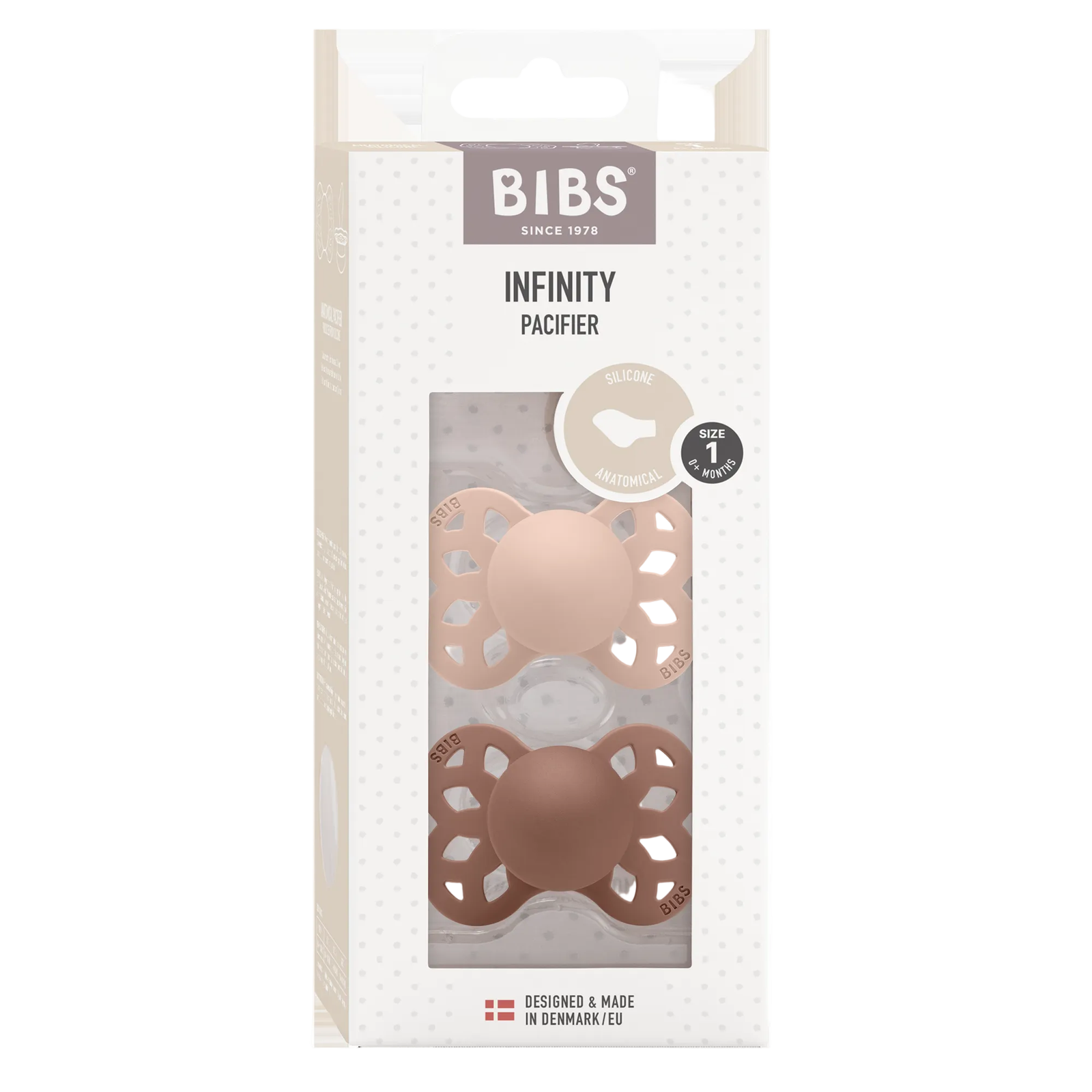 BIBS Infinity Tutti 2kpl Koko 1 Blush/Woodchuck