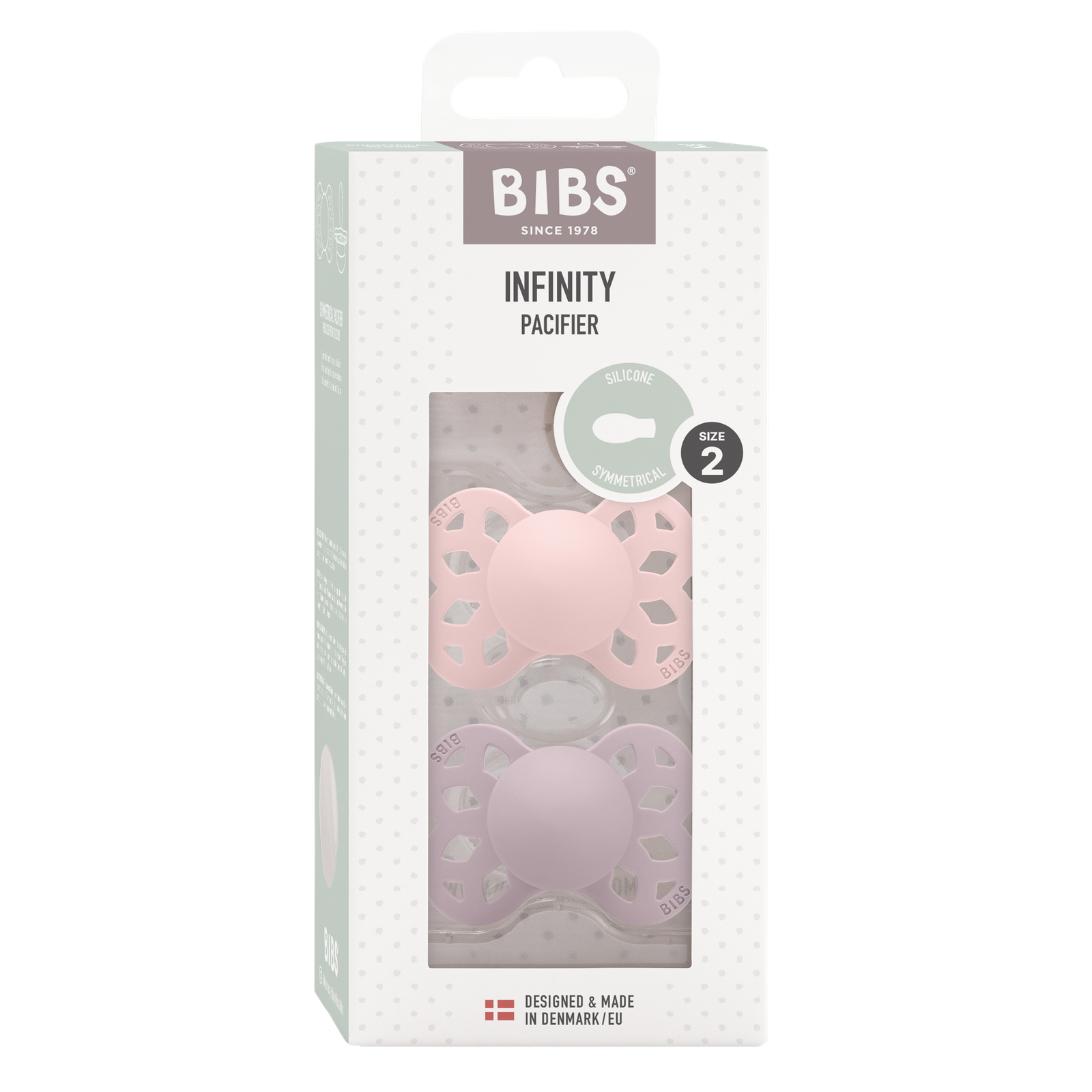 BIBS Infinity Tutti 2kpl Koko 2 Blossom/Dusky Lilac
