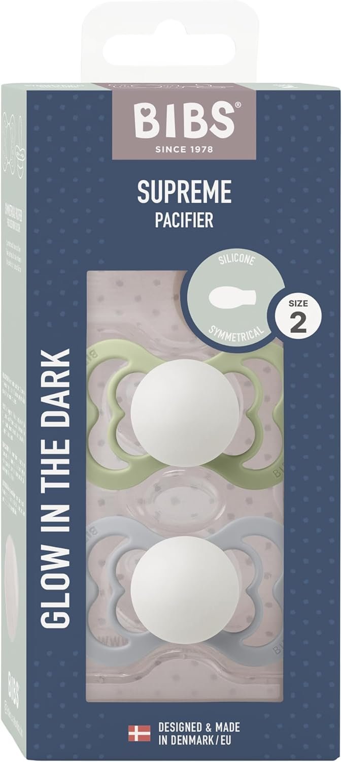 BIBS Supreme Glow In The Dark Tutti 2kpl Koko 2 Cloud GLOW