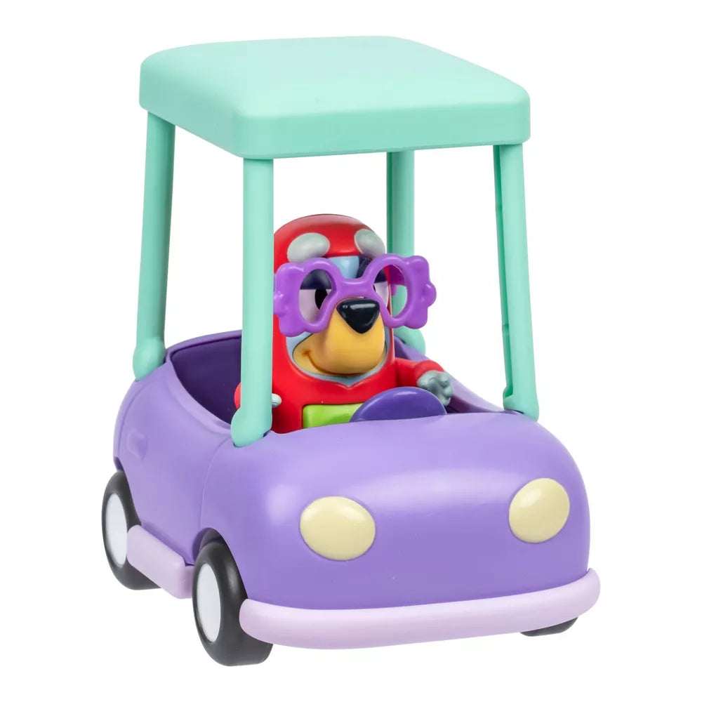 BLUEY Grannies Senioriauto ja Janet-hahmo