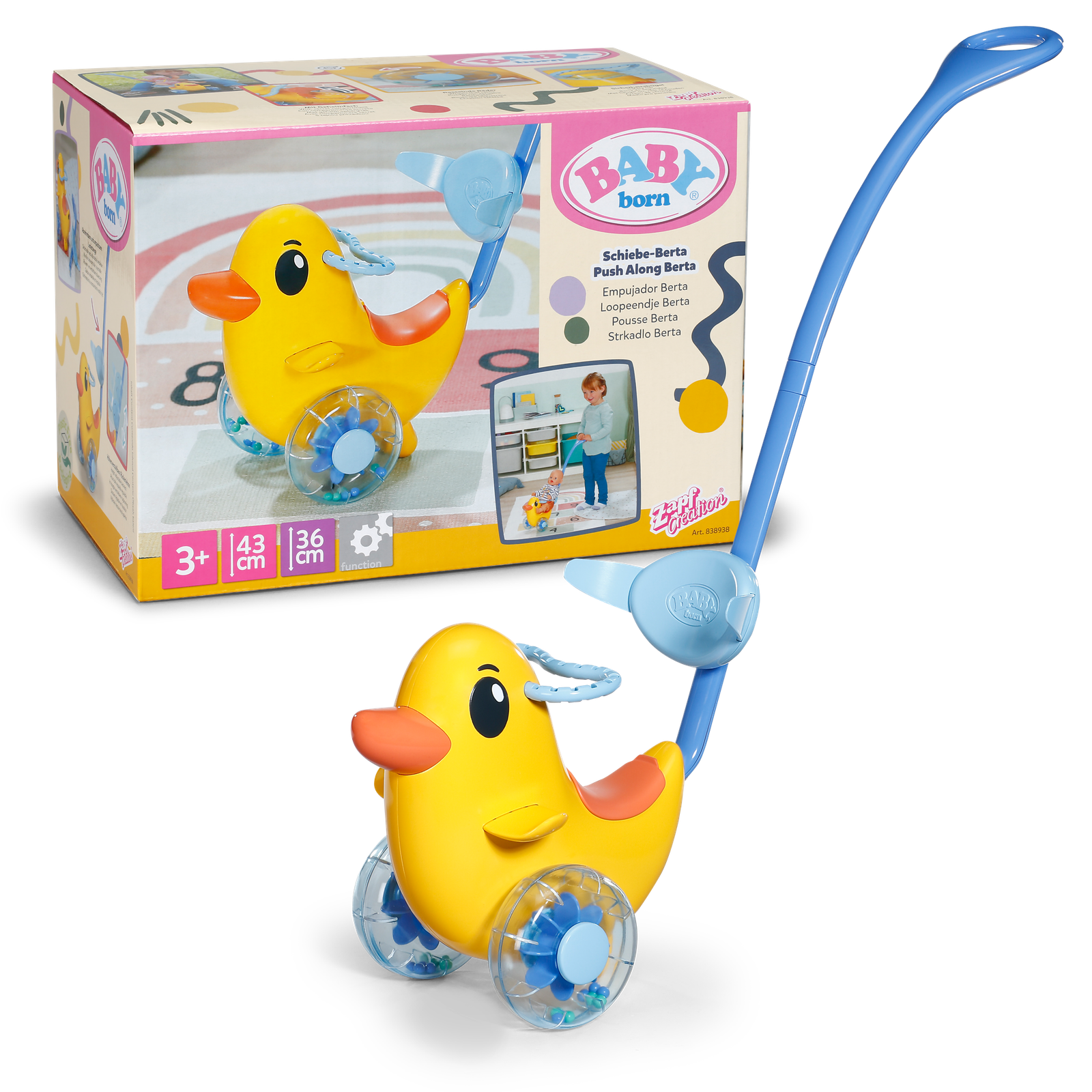 Baby Born Push Berta Työntölelu