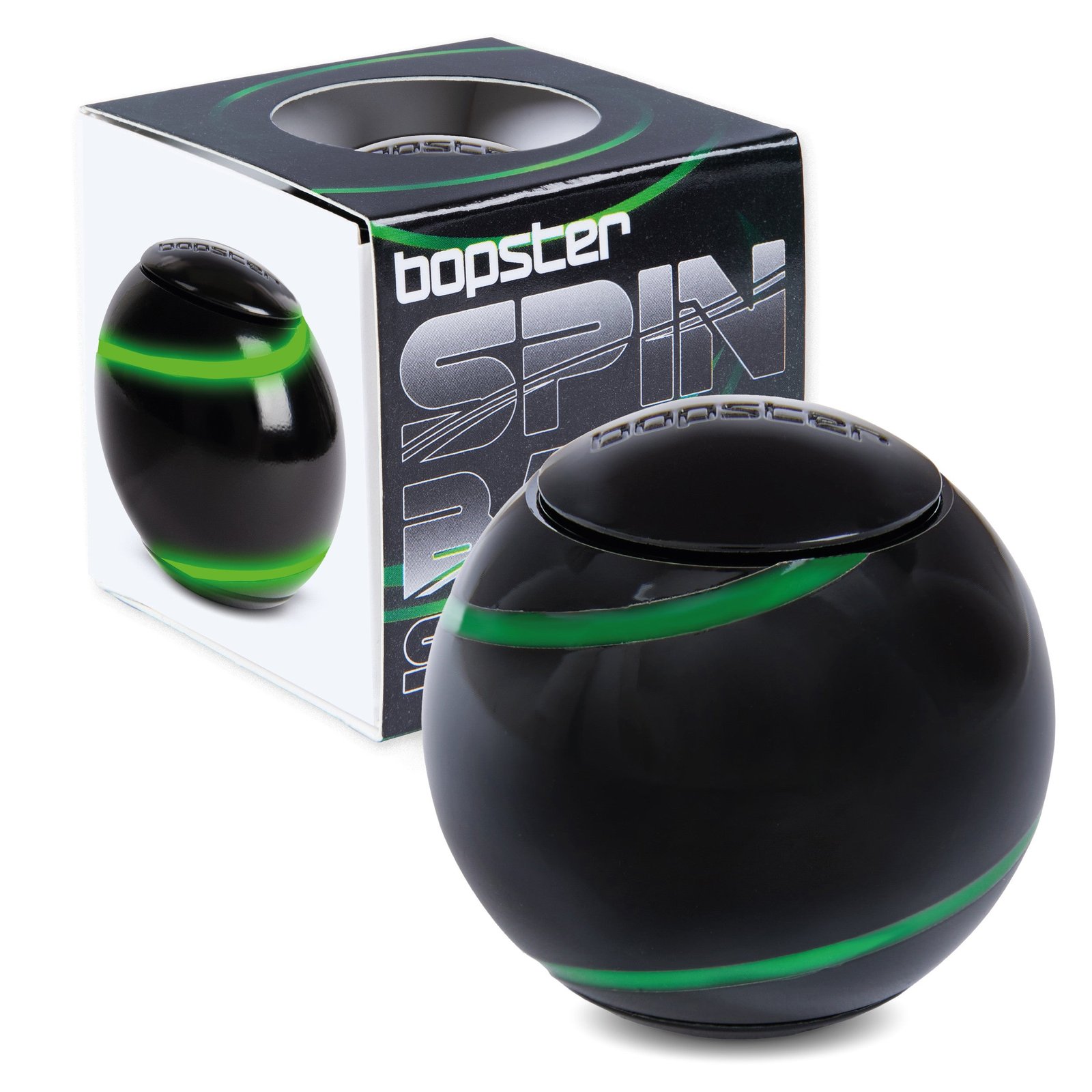 Bopster Spin Ball Metallic Fidget Metallipallo - Vihreä/Musta