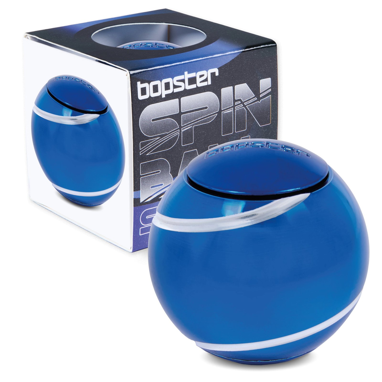Bopster Spin Ball Metallic Fidget Metallipallo - Sininen